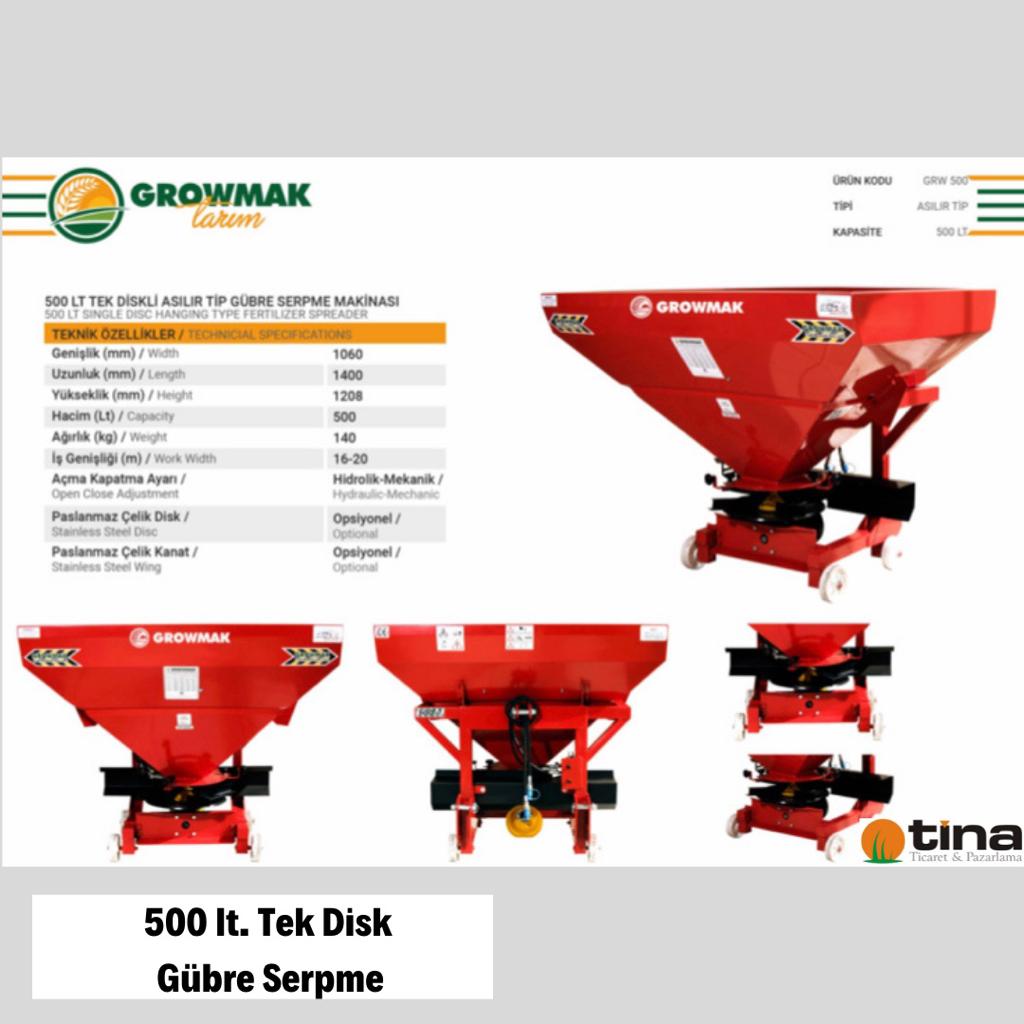 500 LT GÜBRE SERPME-TEK DİSK